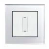 13 Amp Fused Spur Un-Switched  Crystal White Glass Unswitched Fused Spur