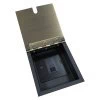 1 Gang Phone Socket Slave : Black Trim Recessed Floor Sockets Antique Brass Floor Phone Socket Extension