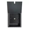 1 Gang Satellite Socket : Black Trim Recessed Floor Sockets Matt Black Recessed Floor Satellite Socket