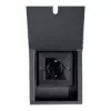 1 Gang - Single 13 Amp Unswitched Schuko Floor Socket : Black Trim Recessed Floor Sockets Matt Black Floor Schuko (Euro) Socket