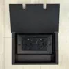 Recessed Floor Sockets Matt Black Floor Schuko (Euro) Socket - 13