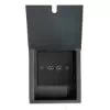 2 Gang TV | FM Socket (Single Floor Box): Black Trim