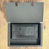 Recessed Floor Sockets Old Bronze Recessed Floor Socket Combination - 9