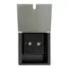 2 Gang Satellite Socket (Single Floor Box): Black Trim Recessed Floor Sockets Stainless Recessed Floor Satellite Socket