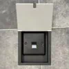 Recessed Floor Sockets White Recessed Floor Phone Socket Extension - 14