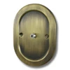 1 Gang - With F connector for satellite TV installations Regal Antique Brass Satellite Socket (F Connector)