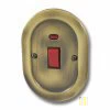 Single Plate - 1 Gang - Used for shower and cooker circuits. Switches both live and neutral poles