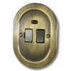 Regal Antique Brass Switched Fused Spur - 1