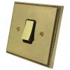 Regency Premier Plus Polished Brass (Cast) LED Dimmer and Push Light Switch Combination - 1
