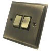 More information on the Regent Antique Brass Regent Light Switch