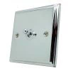 1 Gang 2 Way Toggle Light Switch Regent Polished Chrome Toggle (Dolly) Switch