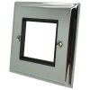 Single 2 Module Plate - the Single Module Plate will accept up to 2 Modules Regent Polished Chrome Modular Plate