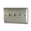 Regent Satin Nickel Toggle (Dolly) Switch - 2