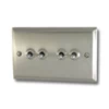 Regent Satin Nickel Toggle (Dolly) Switch - 3