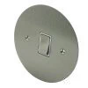 1 Gang Intermediate Light Switch : White Trim Disc Satin Stainless Intermediate Light Switch