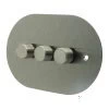 Disc Satin Stainless LED Dimmer and Push Light Switch Combination - 1