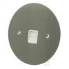 1 Gang - Single master telephone point (only 1 master point required per line - use extension sockets for additional points) : White Trim Disc Satin Stainless Telephone Master Socket