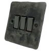 Flat Vintage Rustic Pewter Light Switch - 2