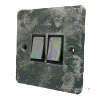 Flat Vintage Rustic Pewter Light Switch - 1