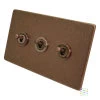 Screwless Aged Old Copper Toggle (Dolly) Switch - 1