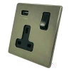 More information on the Screwless Aged Old Nickel Screwless Aged Plug Socket with USB Charging