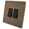 Screwless Aged Old Copper Light Switch - 1