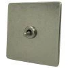 1 Gang 20 Amp 2 Way Toggle (Dolly) Light Switch Screwless Aged Old Nickel Toggle (Dolly) Switch