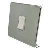1 Gang Retractive Switch : White Trim Contemporary Screwless Polished Chrome Retractive Switch