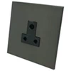5 Amp Round Pin Unswitched Socket Screwless Square Old Bronze Round Pin Unswitched Socket (For Lighting)