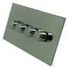 Screwless Square Polished Chrome Intelligent Dimmer - 1