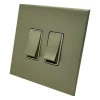 More information on the Screwless Square Satin Nickel Screwless Square Intermediate Switch and Light Switch Combination