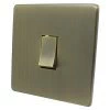 1 Gang Retractive Switch Screwless Supreme Antique Brass Retractive Switch
