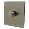 1 Gang 100W 2 Way LED (Trailing Edge) Dimmer (Min Load 1W, Max Load 100W) Screwless Supreme Antique Pewter LED Dimmer