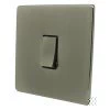 1 Gang Centre Off Retractive Switch Screwless Supreme Antique Pewter Retractive Centre Off Switch