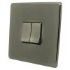 Screwless Supreme Antique Pewter Retractive Centre Off Switch - 1