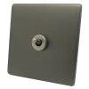 1 Gang 20 Amp 2 Way Toggle (Dolly) Light Switch Screwless Supreme Light Bronze Toggle (Dolly) Switch