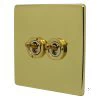 2 Gang 20 Amp 2 Way Toggle (Dolly) Light Switches