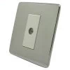 Screwless Supreme Polished Chrome Time Lag Staircase Switch - 1