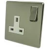 More information on the Screwless Supreme Polished Nickel Screwless Supreme Switched Plug Socket