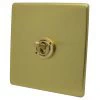 More information on the Screwless Supreme Satin Brass Screwless Supreme Toggle (Dolly) Switch