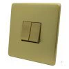 More information on the Screwless Supreme Satin Brass Screwless Supreme Intermediate Switch and Light Switch Combination