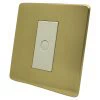More information on the Screwless Supreme Satin Brass Screwless Supreme Time Lag Staircase Switch