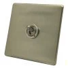 1 Gang 20 Amp 2 Way Toggle (Dolly) Light Switch Screwless Supreme Satin Nickel Toggle (Dolly) Switch