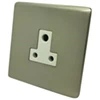 More information on the Screwless Supreme Satin Nickel Screwless Supreme Round Pin Unswitched Socket (For Lighting)