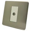 Screwless Supreme Satin Nickel Time Lag Staircase Switch - 1
