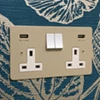 Seamless Colour Match Switched Plug Socket - 2