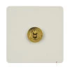 1 Gang 2 Way Toggle Light Switch (The image shows polished brass toggles, please ask if you would like a different toggle finish. Toggles are not available in white)