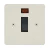 20 Amp Double Pole Switch with Neon : Black Trim