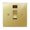20 Amp Double Pole Switch with Neon : White Trim