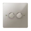 2 Gang 400W 2 Way Dimmer (Mains and Low Voltage)